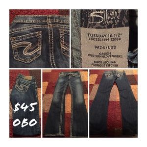 Silver Jeans size W26/L33 Straight Leg